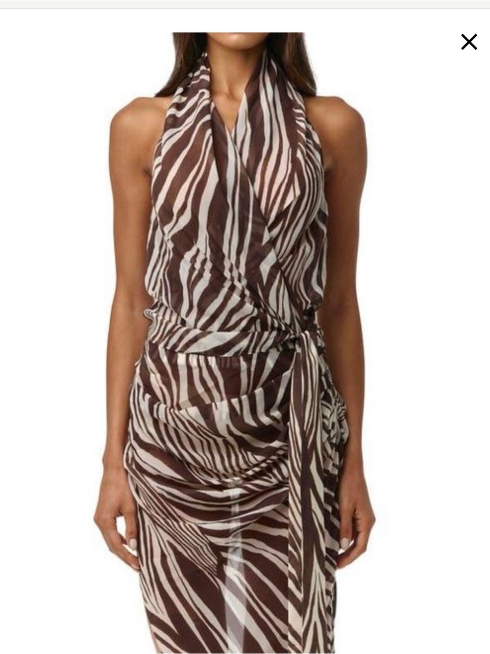 Naked Wardrobe Wild Rivera Sheer Top